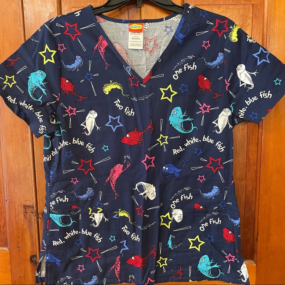 Dr. Seuss Scrub Top